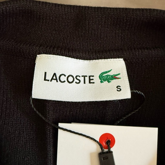 Lacoste Women’s Black Polo Shirt with White Trim Size S - Picture 8 of 9